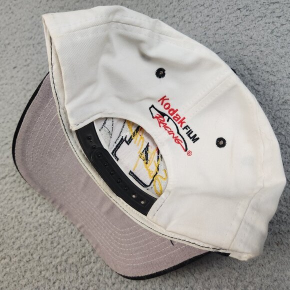 Vintage Sterling Marling Hat Cap Sharktooth Logo 7 Athletic Black White 90s - Picture 6 of 10